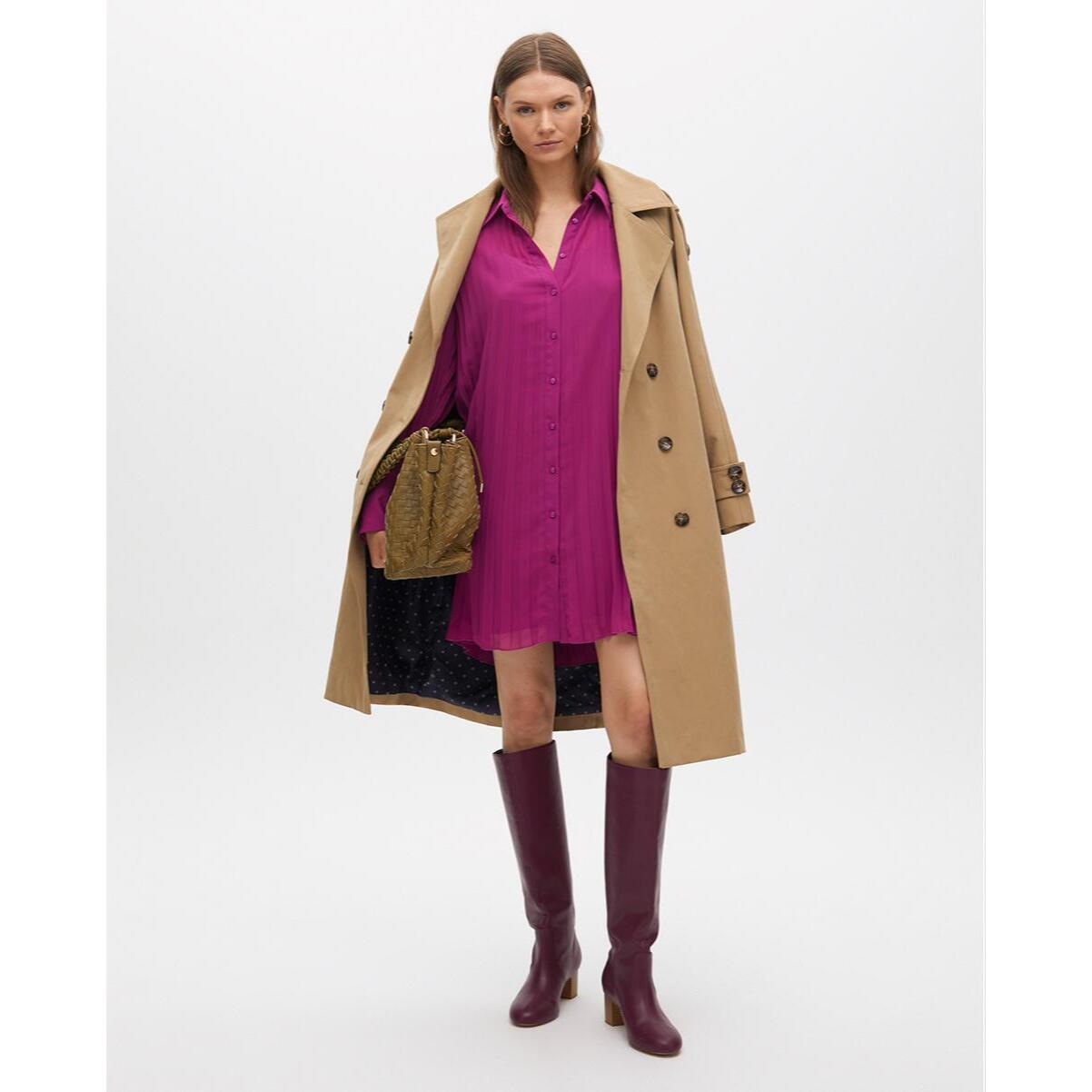 Vestito Corto Plissé