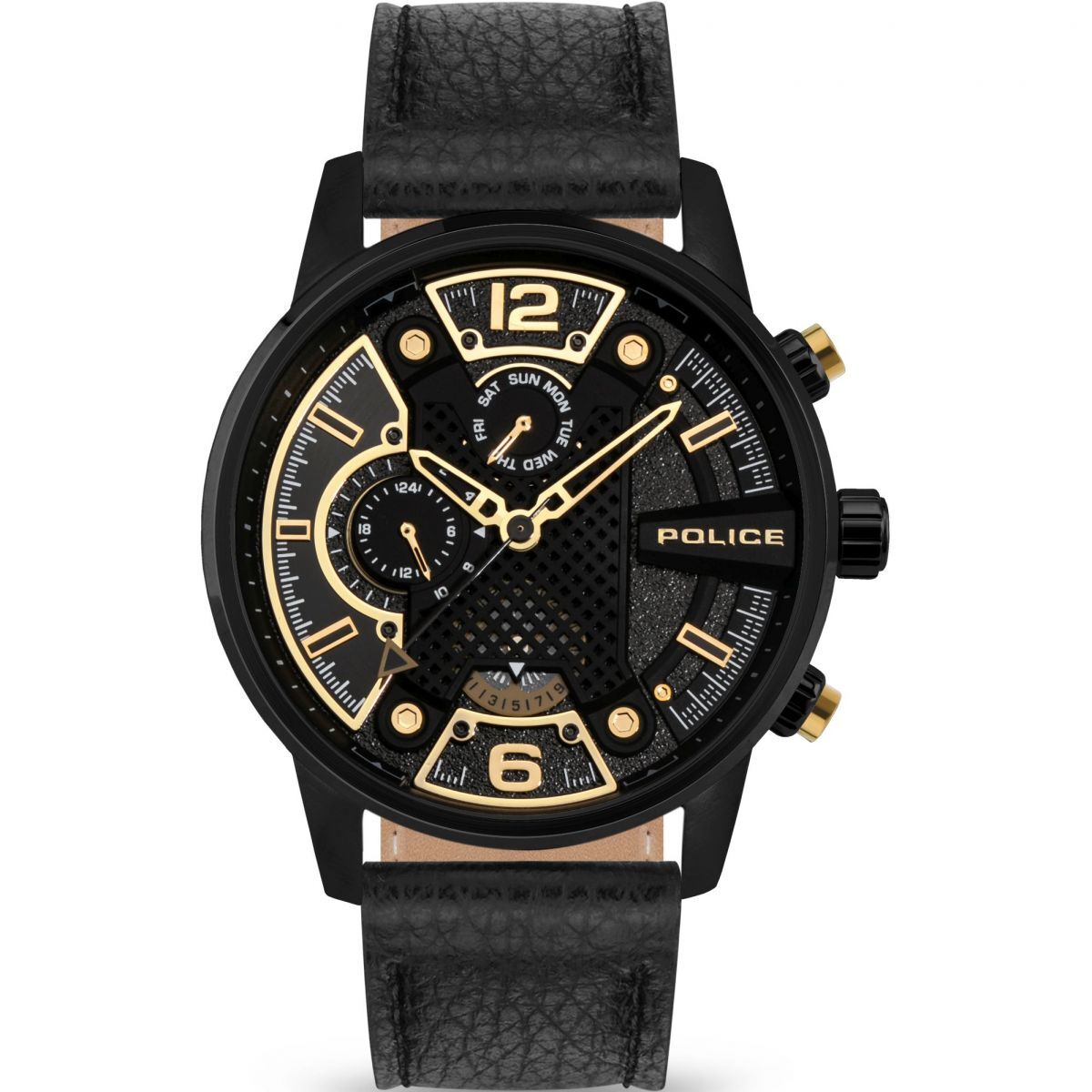 Reloj Police PEWJF2203301 Hombre Analogico Cuarzo con Correa de Cuero