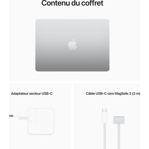 Ordinateur Apple MACBOOK AIR 13' M2 8 512 Argent