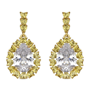 Pendientes con Padparadscha acabado plata