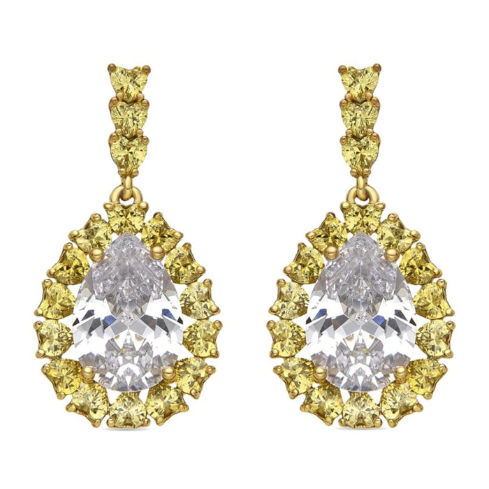 Pendientes con Padparadscha acabado plata