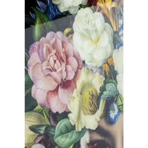 Tableau en verre femme fleurs tropicales Kare Design