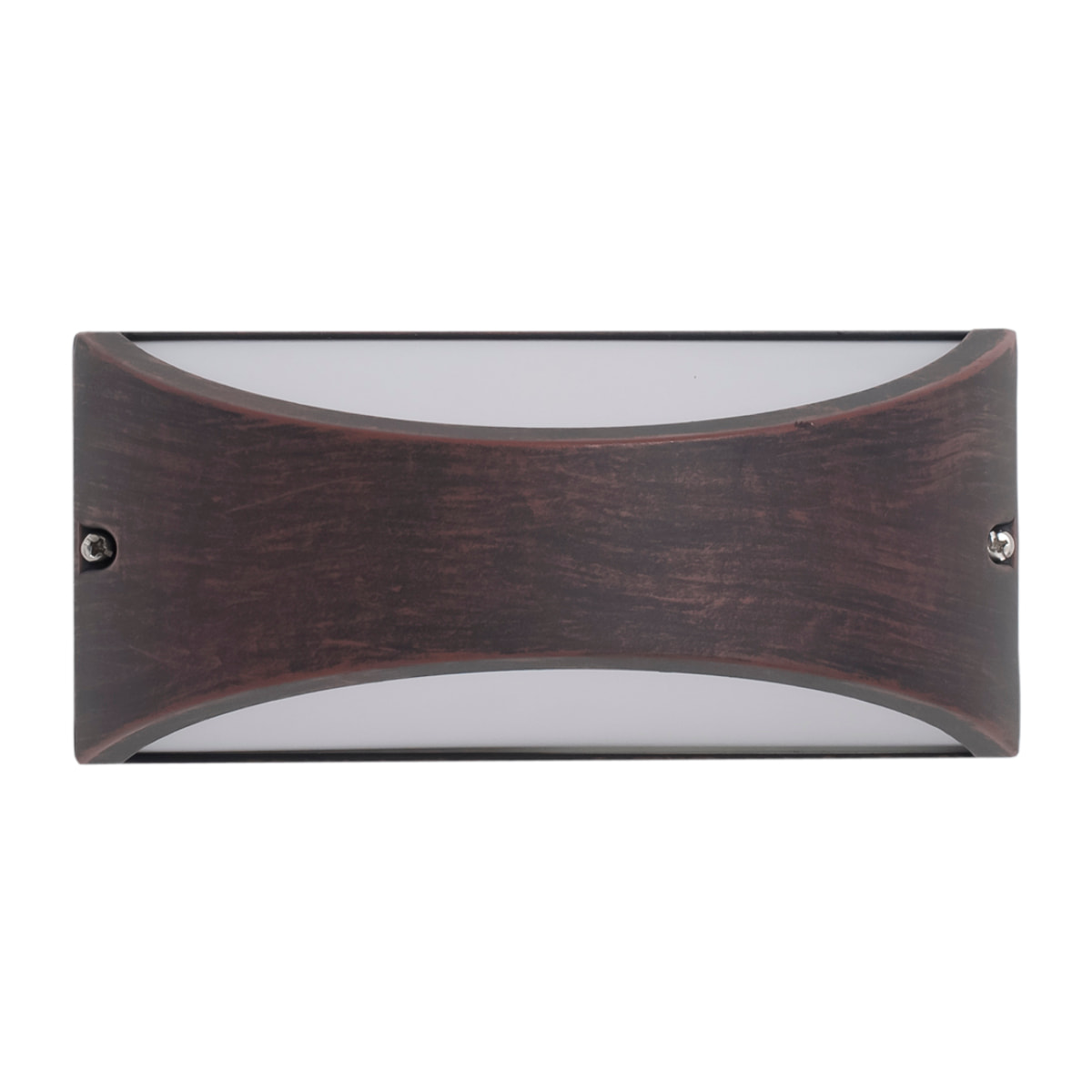 Forlight Aplique Exterior LED IP54, Diseño Rectangular Marrón Óxido, Luz Neutra 4000K, 444 Lúmenes, Resistente y Eficiente, Ideal para Fachadas y Terrazas, 8.7W, 30,000 Horas de Vida