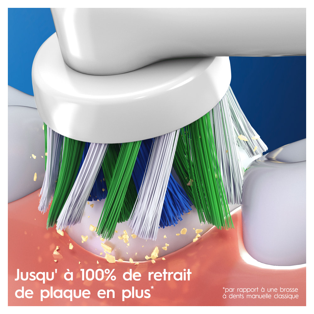 Oral-B CrossAction Avec CleanMaximiser, 8 Brossettes