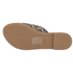 Marina Galanti Scarpe Donna Flat Slippers with Gold Horsebit MG 1E162 Black