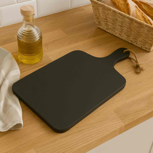 Tabla de cortar de madera de caucho con mango 57x38x2cm