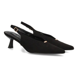 Zapatos slingback elegantes de tacón fino para mujer