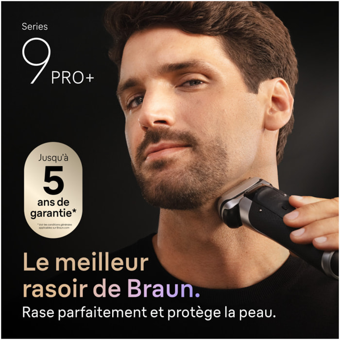 Braun Series 9 PRO+, Rasoir Électrique, Pro SensoAdapt, Base de Recharge, 9615S