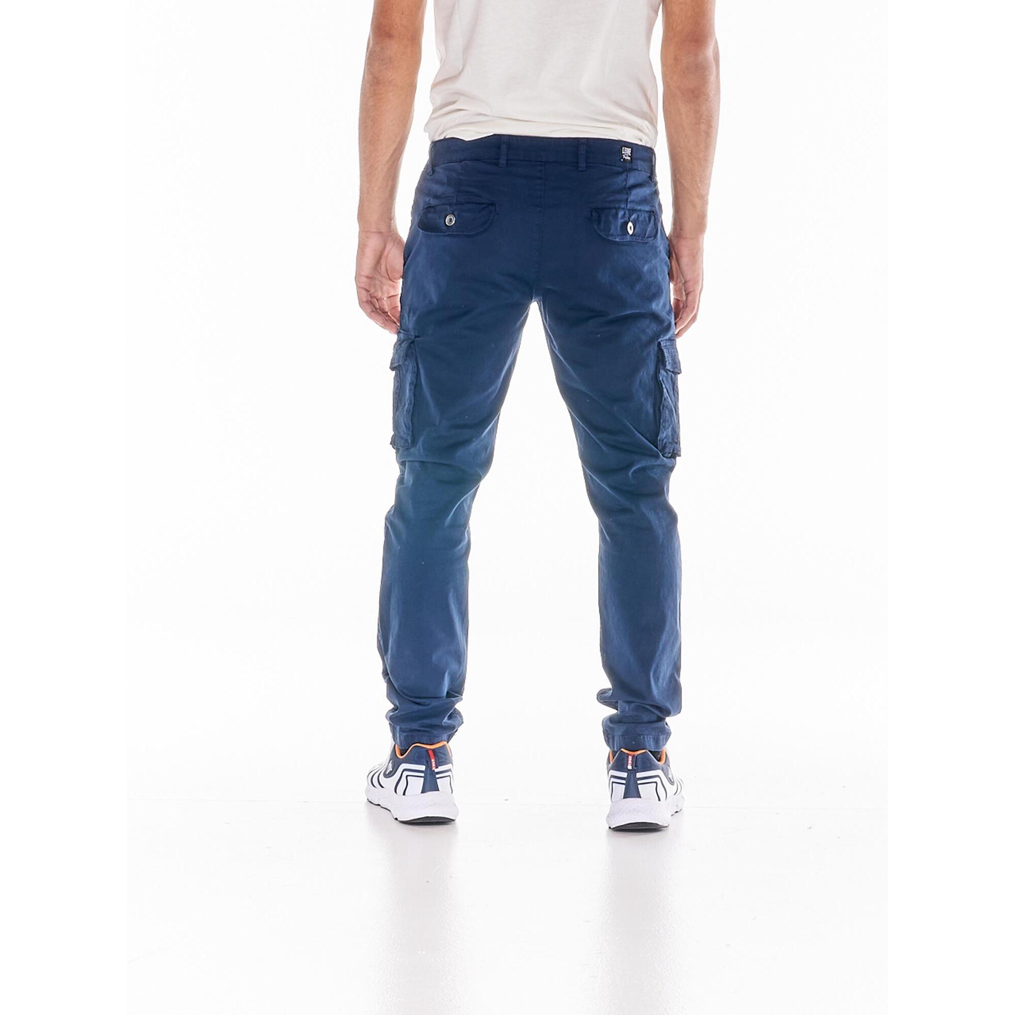 Pantalones cargo para hombre con bolsillos, ideales para el trabajo y el ocio.