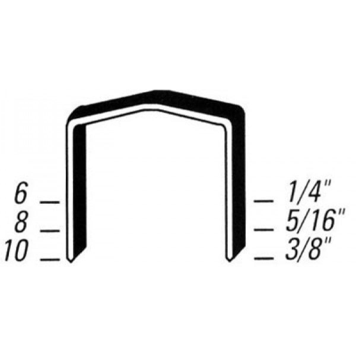 Agrafe STCR - H. 8 mm - BOSTITCH - Boîte de 5000 - STCR501908Z