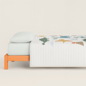 Cool Kids - Colcha Bouti Estampada - Reversible - 100% Algodón - 70 gr/m² - Dinoland