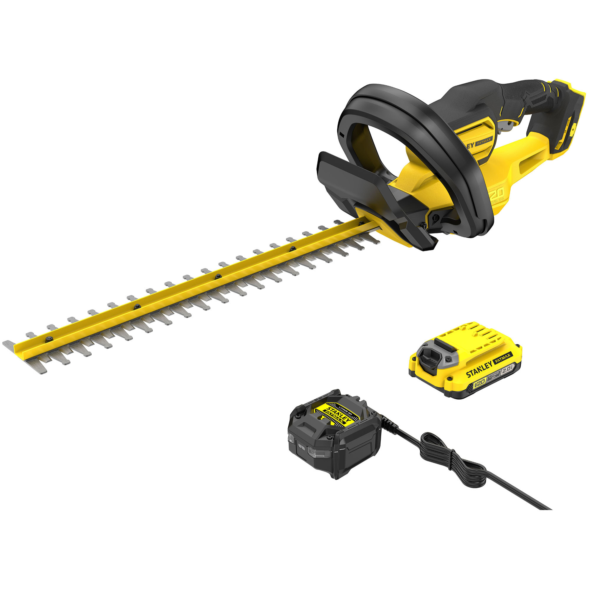 Taille-haies 50cm 18V Stanley FatMax V20 - 1 batterie 2Ah + chargeur 1,25A