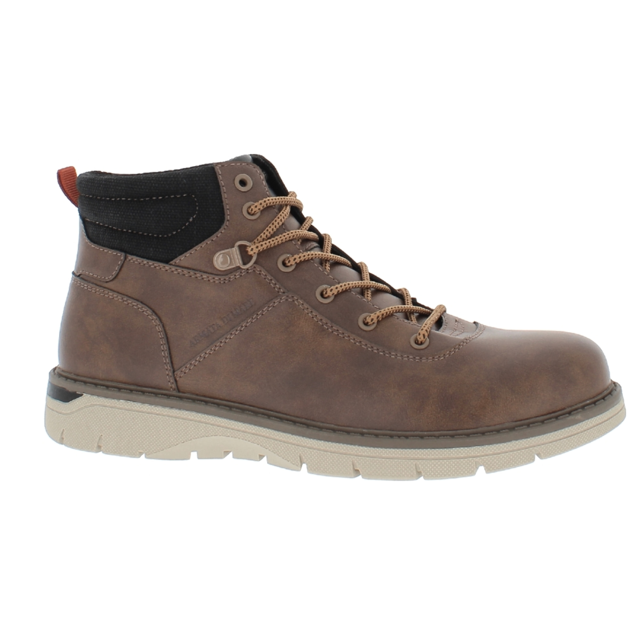 Armata di Mare Scarpe Polacco Uomo Stivaletti Casual con Soletta Rimovibile in Memory Foam AMU W24M614 Dk Brown