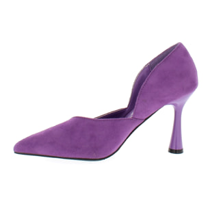 Marina Galanti Scarpe Donna Microfiber Stiletto Pumps 90 MG W24A069 Purple