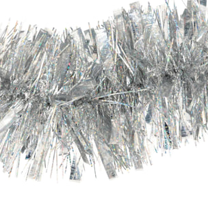 Guirlande de noël longue laser argenté 100x6x3m