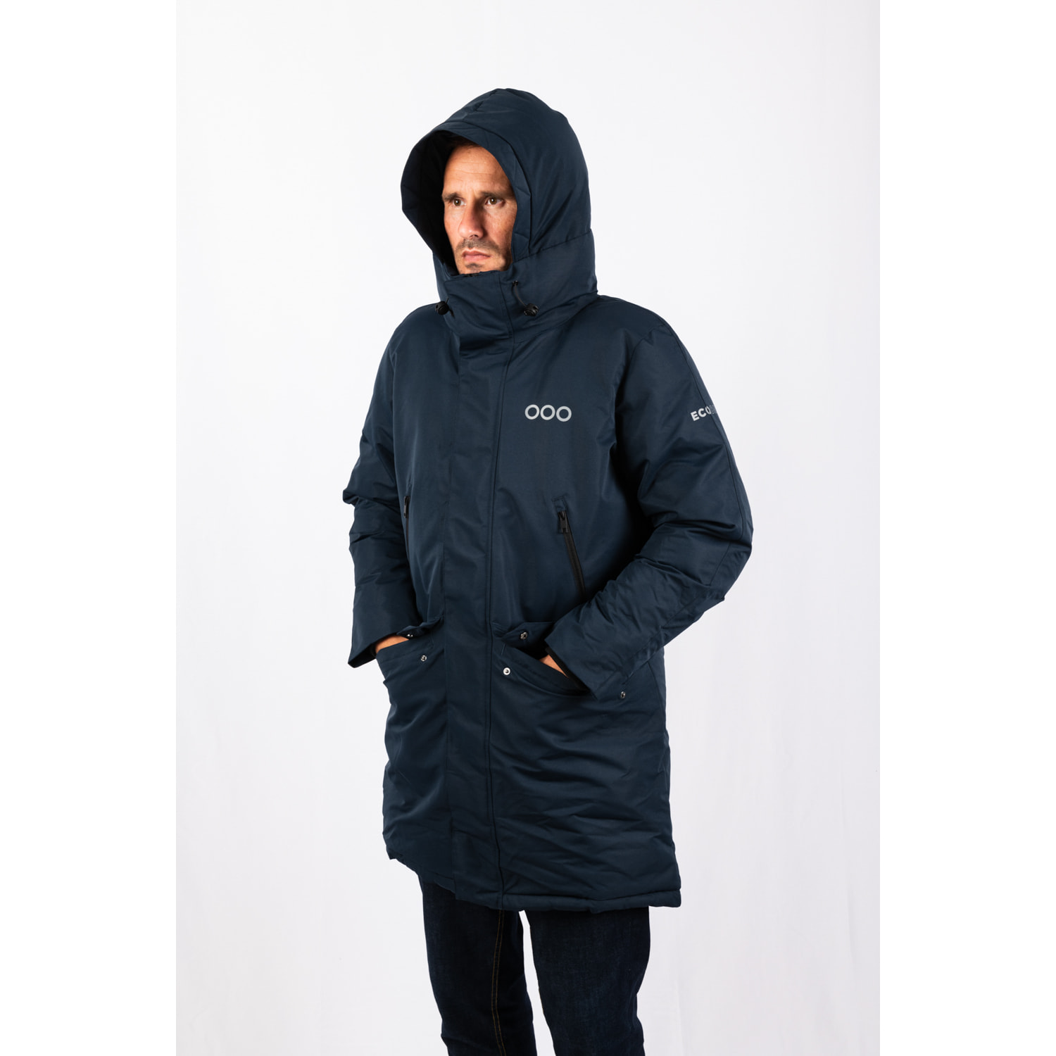 Chaqueta San Sebastian Long Jacket marca ECOON - Azul