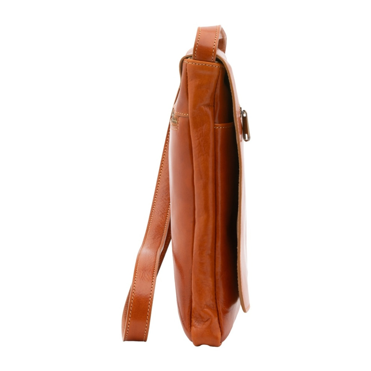 Borsa a tracolla uomo Made in Italy - Modello Aether Prime - Vera pelle - 24.0 x 30.0 x 4.0 cm