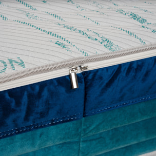 Materasso Matrimoniale Memory Foam 3 Strati Sfoderabile H26 Meditation - Fascia In Velluto Bicolore 160x190 (Antiacaro - Anallergico - Antibatterico - Ergonomico)