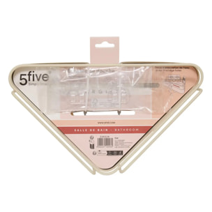Étagère de douche Argileo angle 1 niveau beige