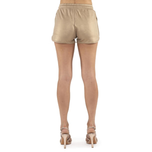 Pantaloncini in lurex da donna Leone Chic Gold