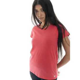 Leone Camiseta básica de mujer de manga corta