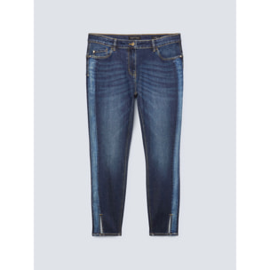 Fiorella Rubino - Jeans slim fit con bordi sfumati - Blu