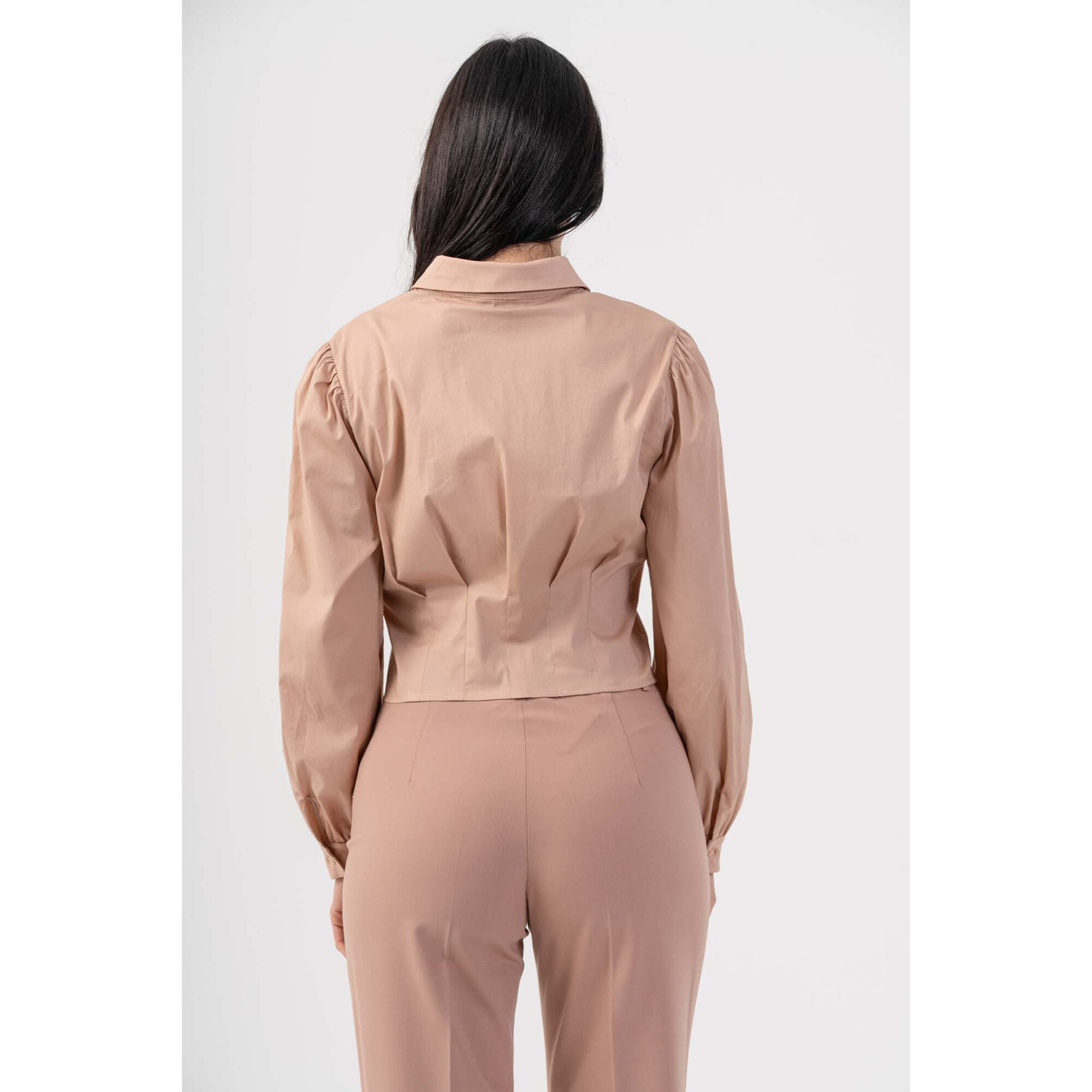 Kocca - Camicia taglio cropped Donna, Tinta unita