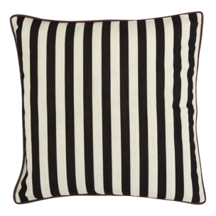 Coussin d'extérieur The palm resort 40x40cm noir et blanc