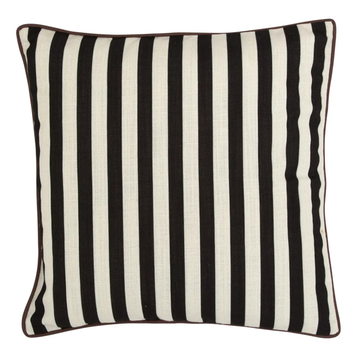 Coussin d'extérieur The palm resort 40x40cm noir et blanc
