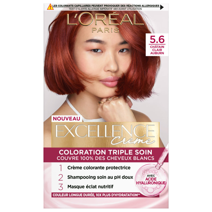 L'Oréal Paris Excellence crème Coloration 5.6 Châtain clair auburn