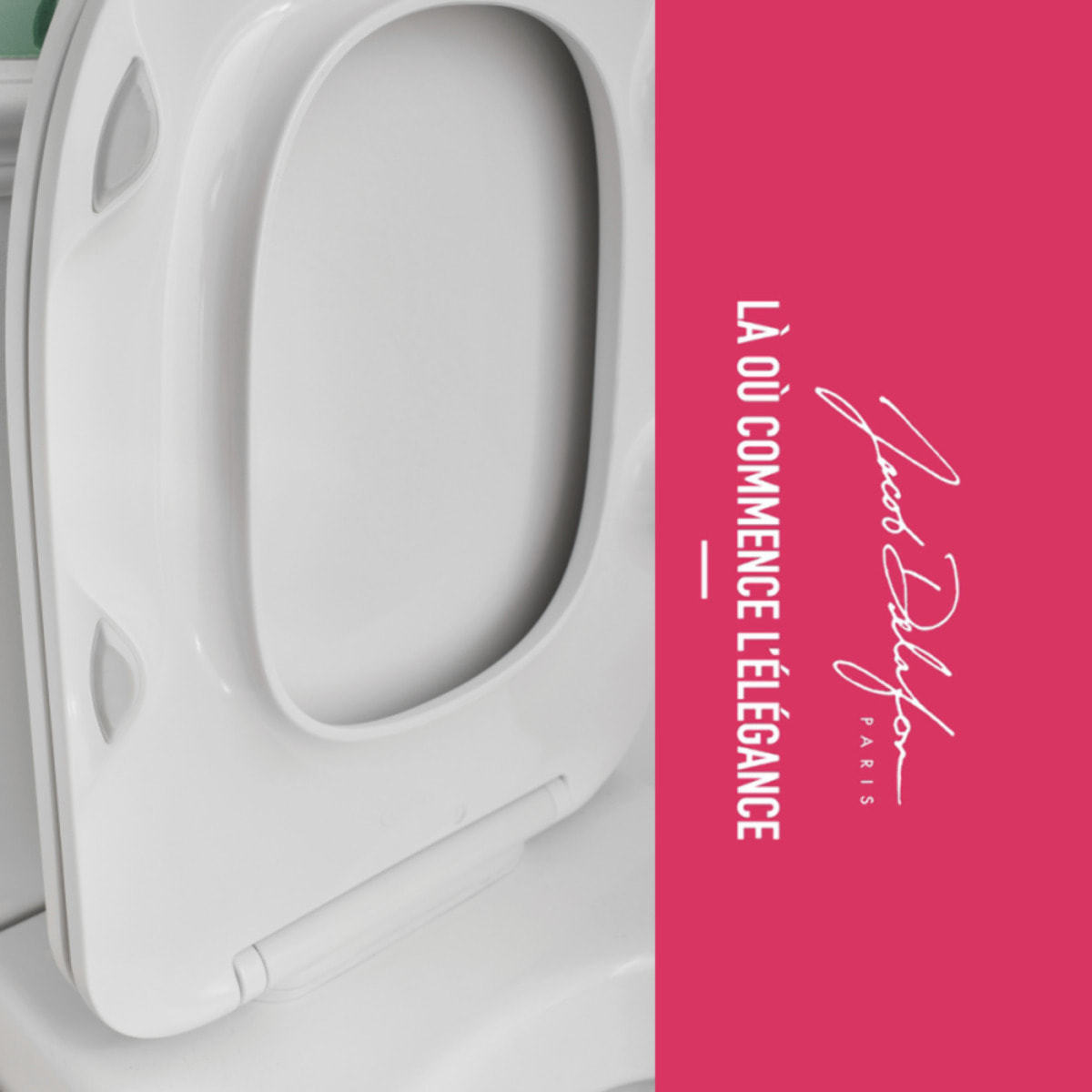Cuvette WC suspendu sans bride Modern Life avec abattant frein de chute et déclipsable