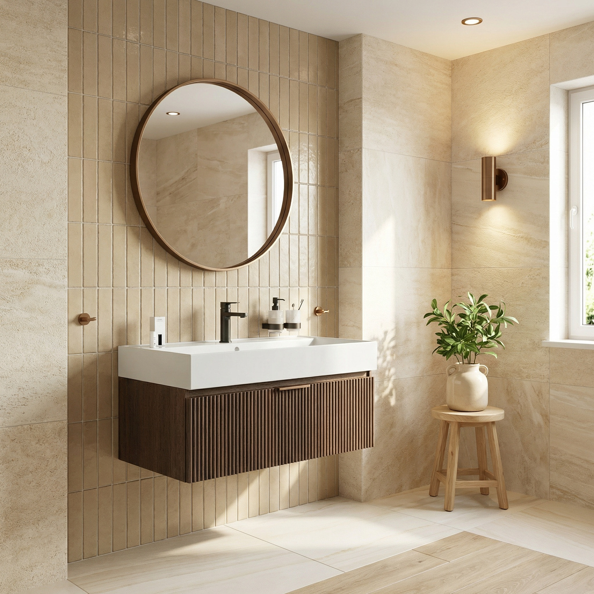 Lavabo à poser et à suspendre 80,5x46,5 cm blanc 1 trou pour robinet SAT Infinitio (SATINF8046)