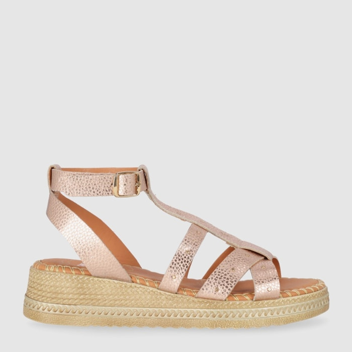 Sandalias de Piel - Rose - Tacón: 5 cm