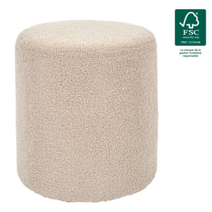 Pouf Bouclette Taupe