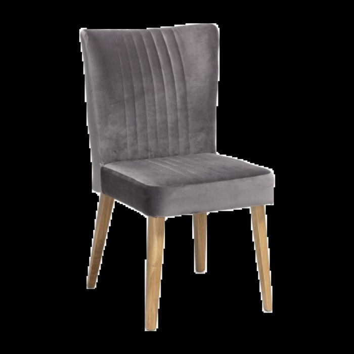 Lot de 2 chaises scandinave en velours - JAN