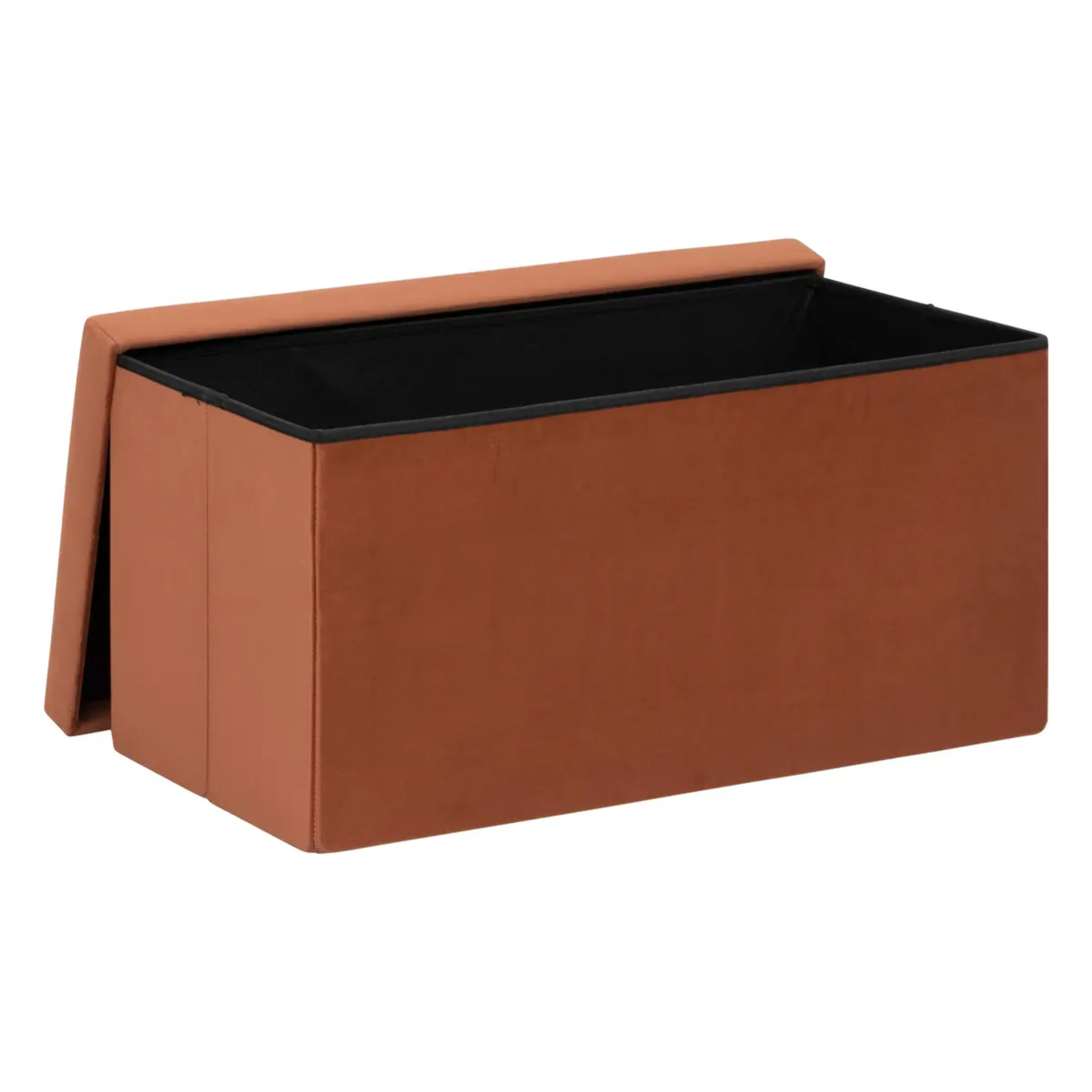 Pouf pliant double "Tess" 76x38cm ambre