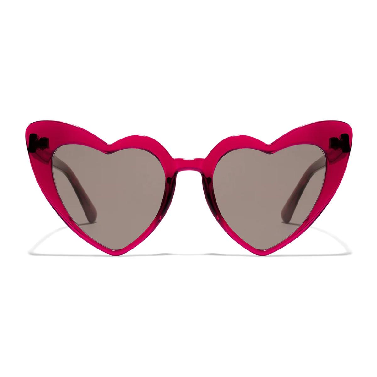 Love Heart Trans Burgundy / Brown