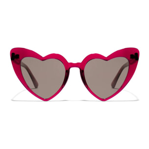 Love Heart Trans Burgundy / Brown