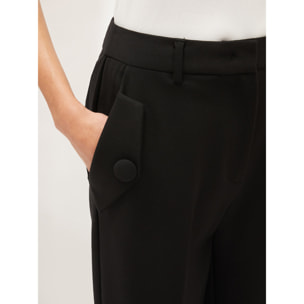 Motivi - Pantalón cropped de punto milano - Negro