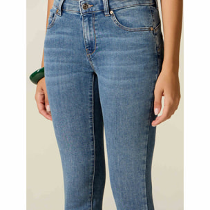 Oltre - Jeans skinny in denim - Azzurro