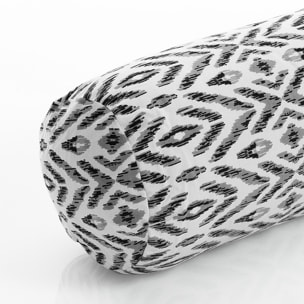 ORESTELUCHETTA Cuscino a rullo IKAT B&W