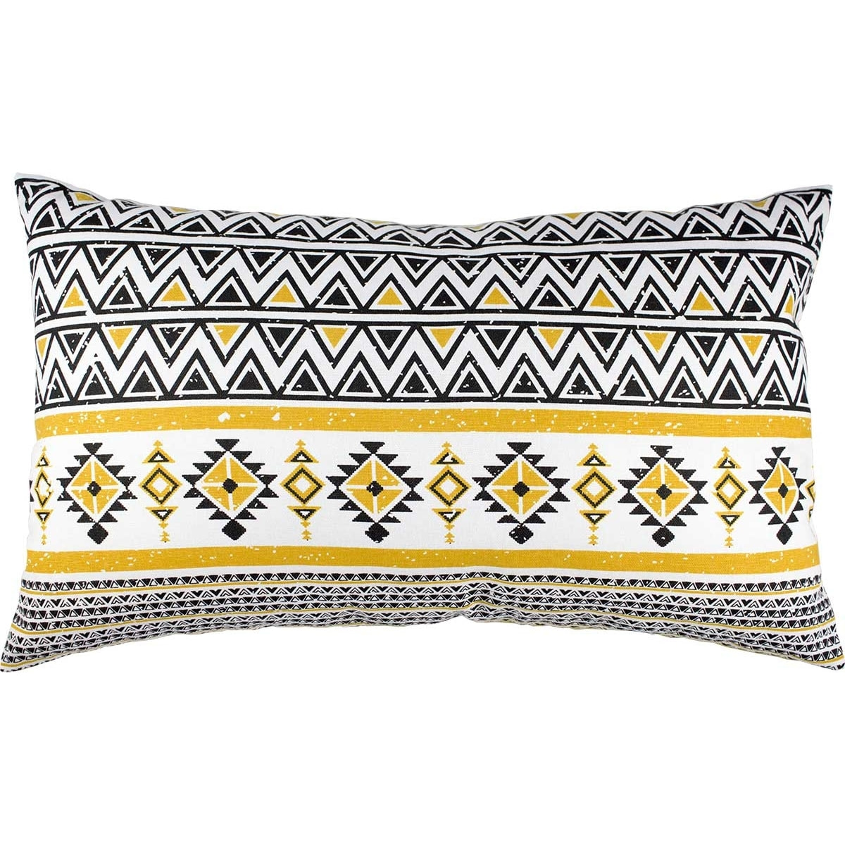 Coussin Esprit 'Ethnique' - Jaune