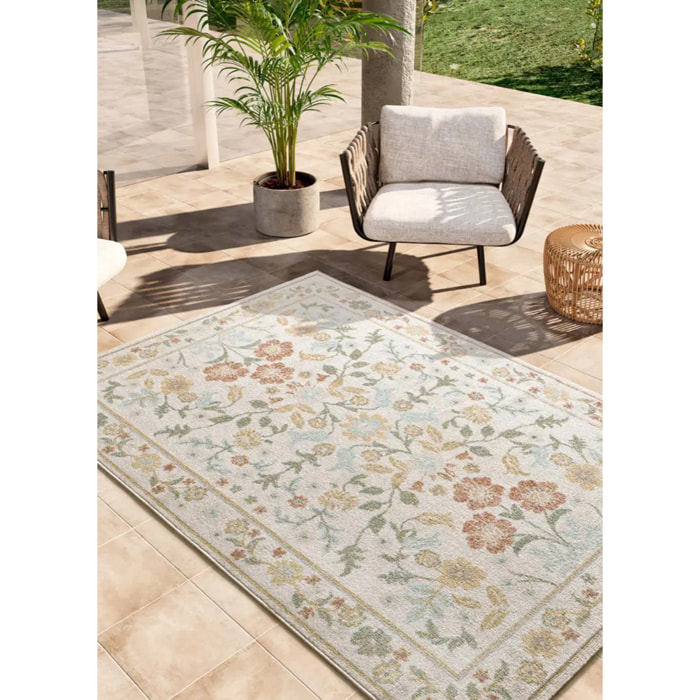 SAMARA Alfombra de exterior motivos florales multicolor, varias medidas disponibles.