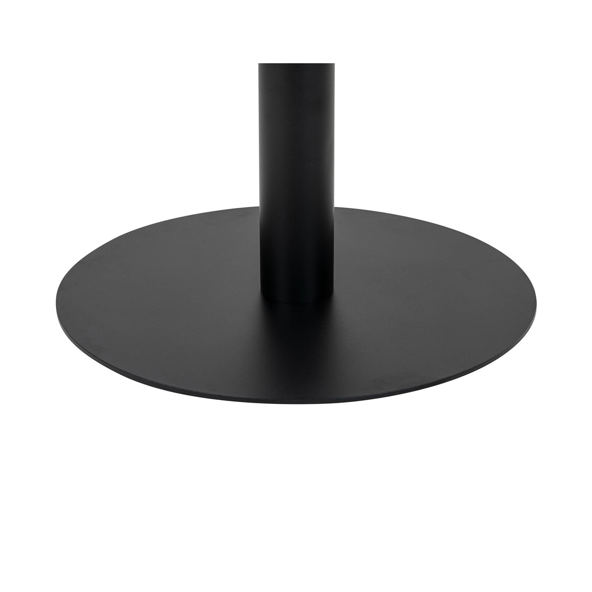 Valverde - table basse ronde - effet marbre - noir - 70 cm - Blanc / Noir