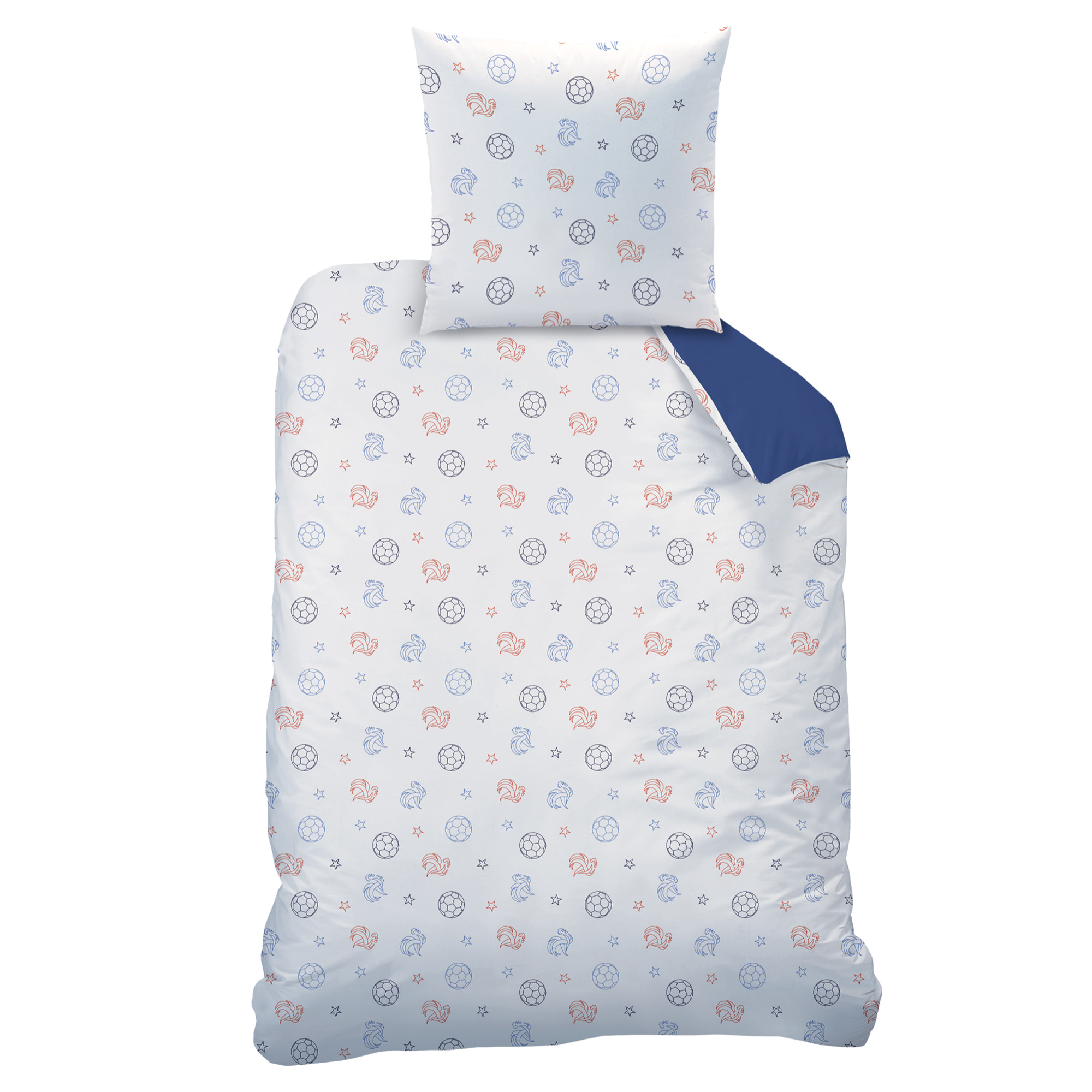 Parure de lit imprimée 100% Coton, FFF CAMPUS