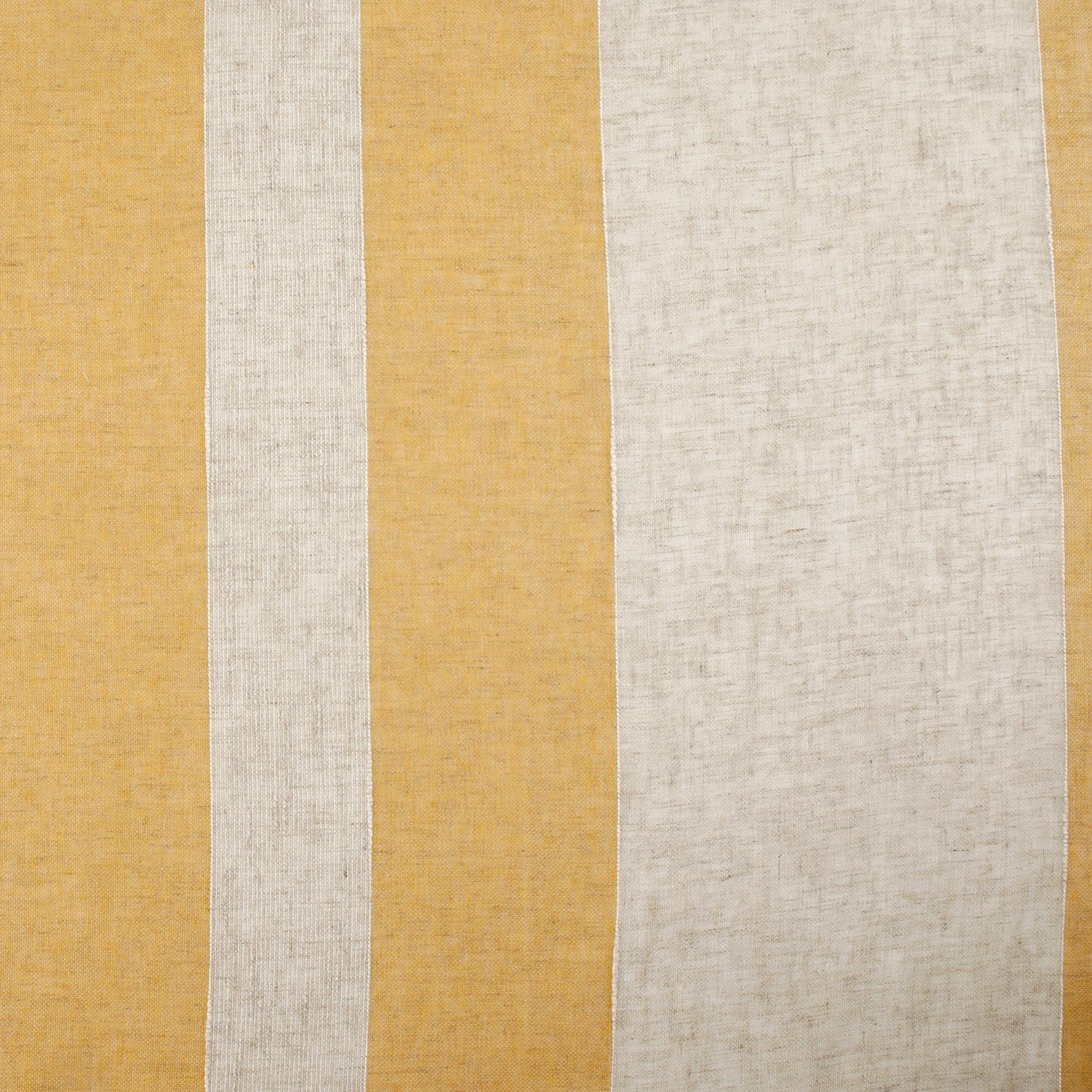 Tissu plombé en voile rayé - Jaune