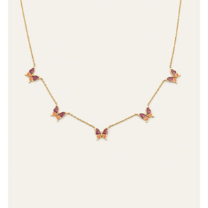 Collar Butterfly Baño Oro