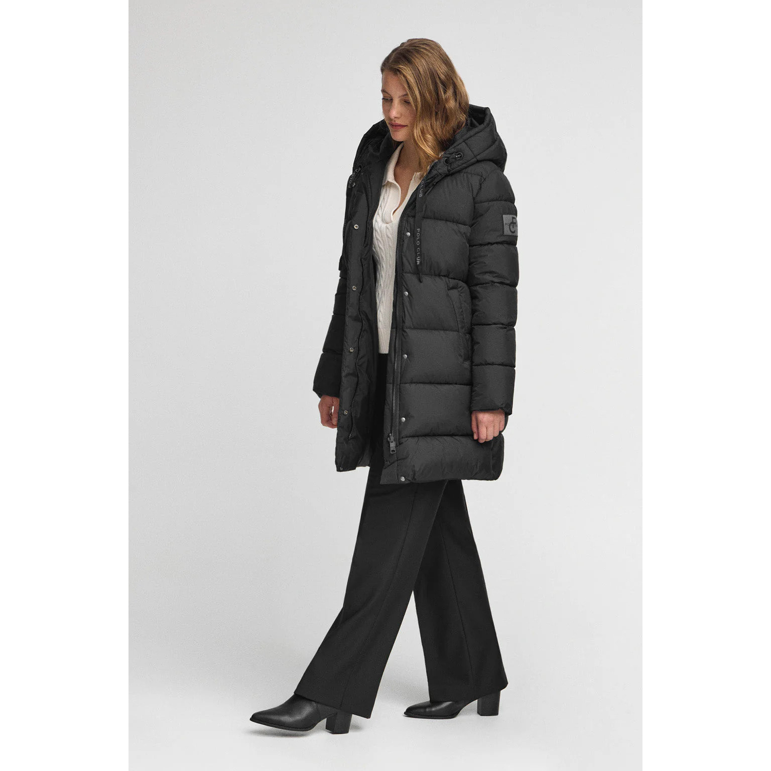 Giubbotto Gaia Reversible nero con logo Polo Club