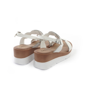 SANDALO ZEPPA A CERCHI BIANCO