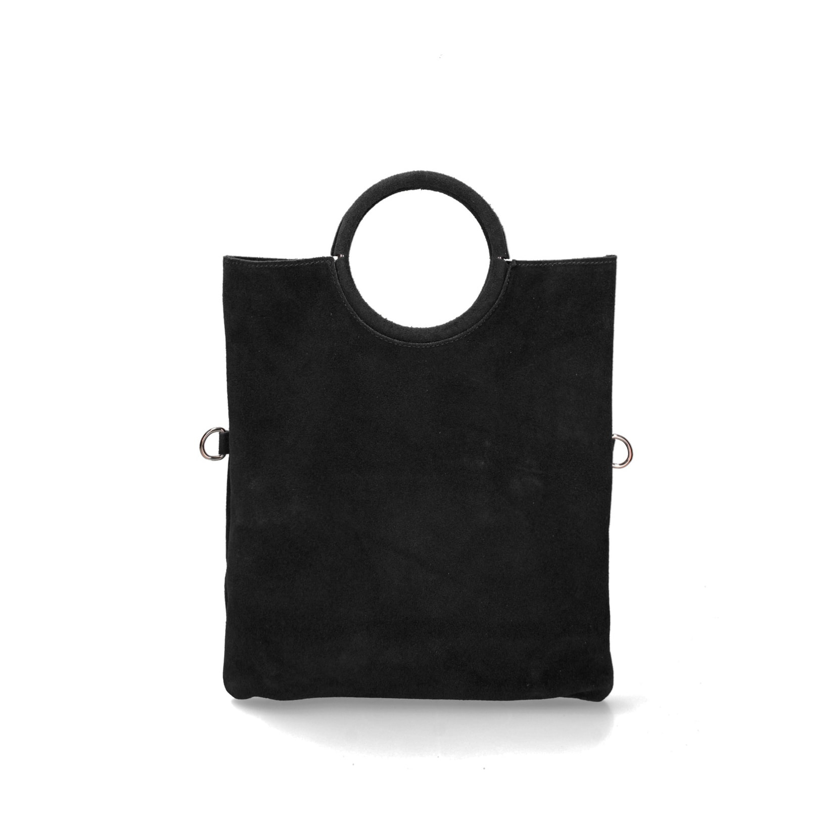 Borsa a mano da donna Made in Italy - Modello Zelia - Pelle scamosciata - 29.0 x 30.0 x 1.0 cm